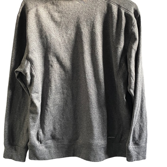 Adidas Mens Gray Neon Orange sweatshirt Hood Climawarm material Size large - Picture 12 of 13